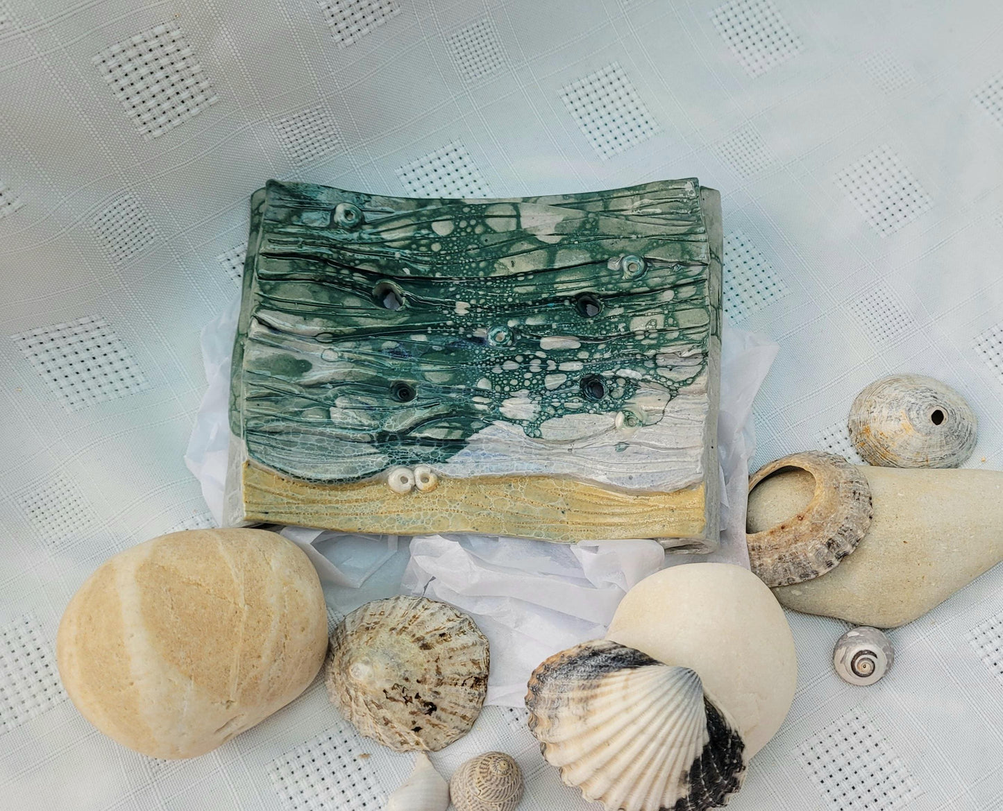 Shoreline Soap Dish deep green